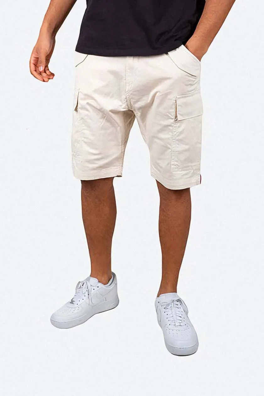 Alpha Industries shorts men's beige color | buy on PRM