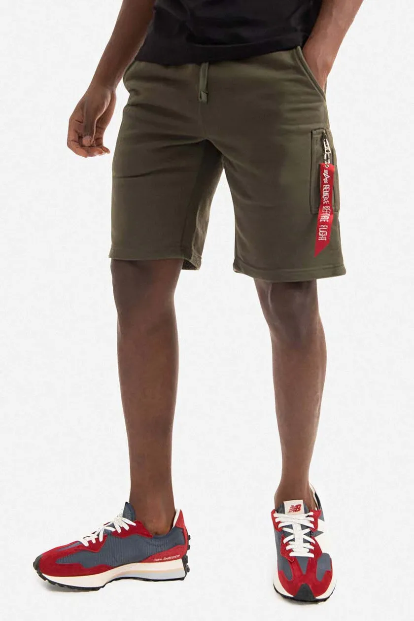 Alpha Industries shorts men's green color | buy on PRM