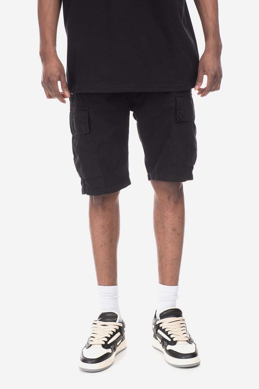 Alpha Industries cotton shorts Ripstop Jogger black color | buy on PRM