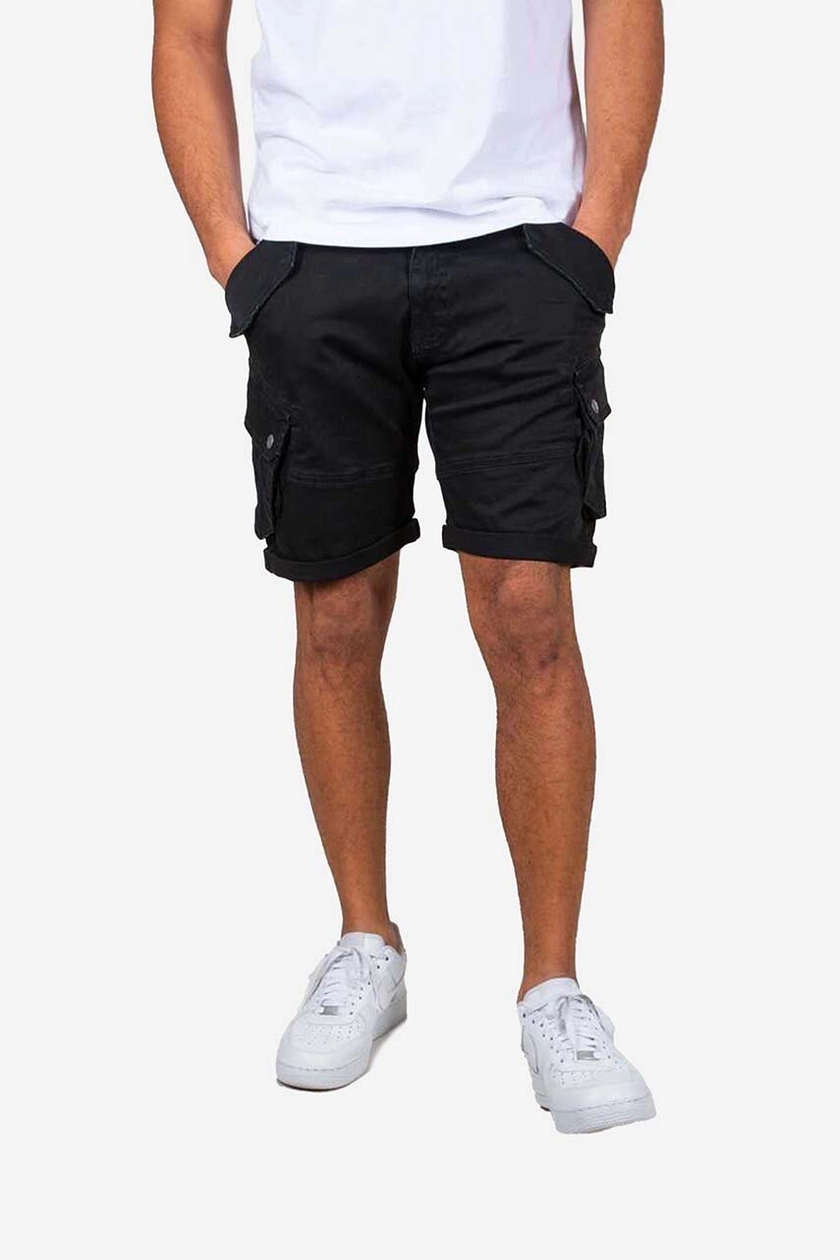 Alpha Industries shorts Combat men's black color | buy on PRM