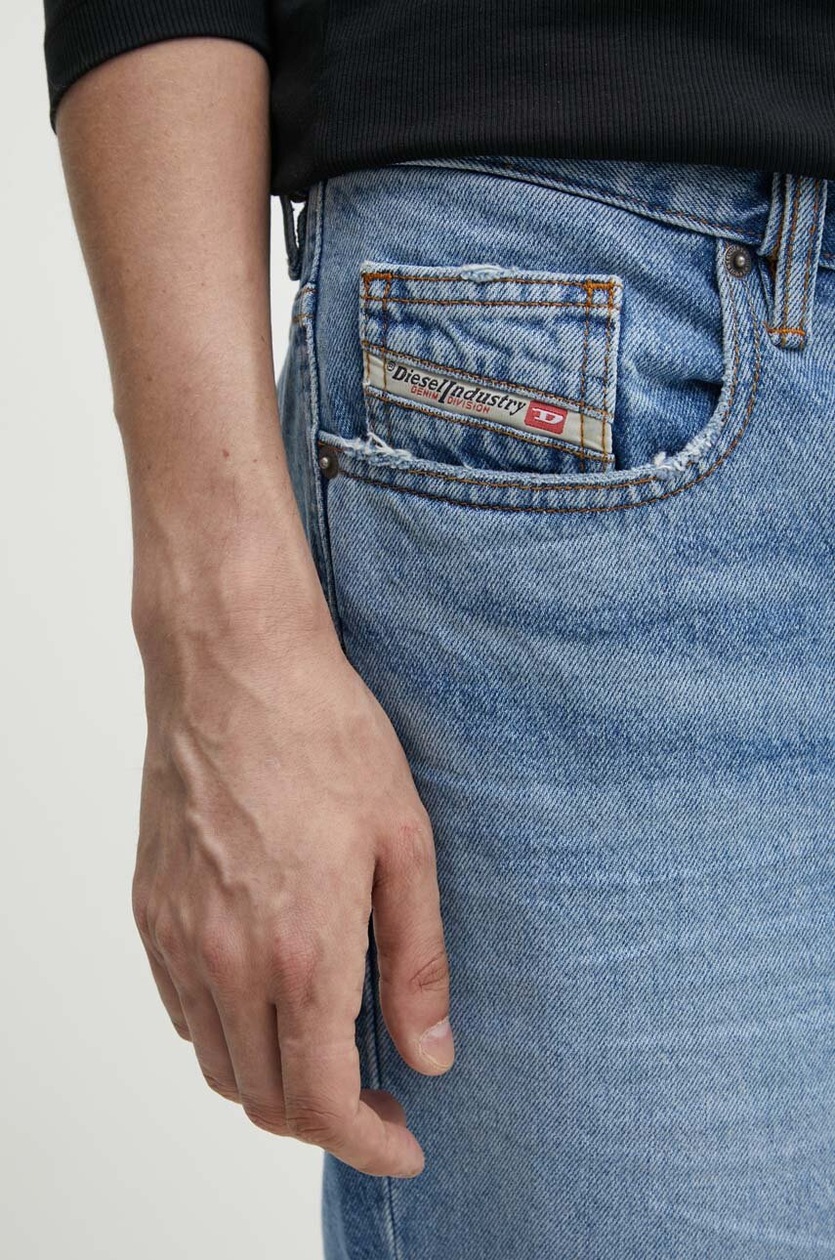 【DIESEL】 Thong in denim-effect jersey Ufpn-Clodia Women's Briefs in denim-effect jersey | Black | Diesel