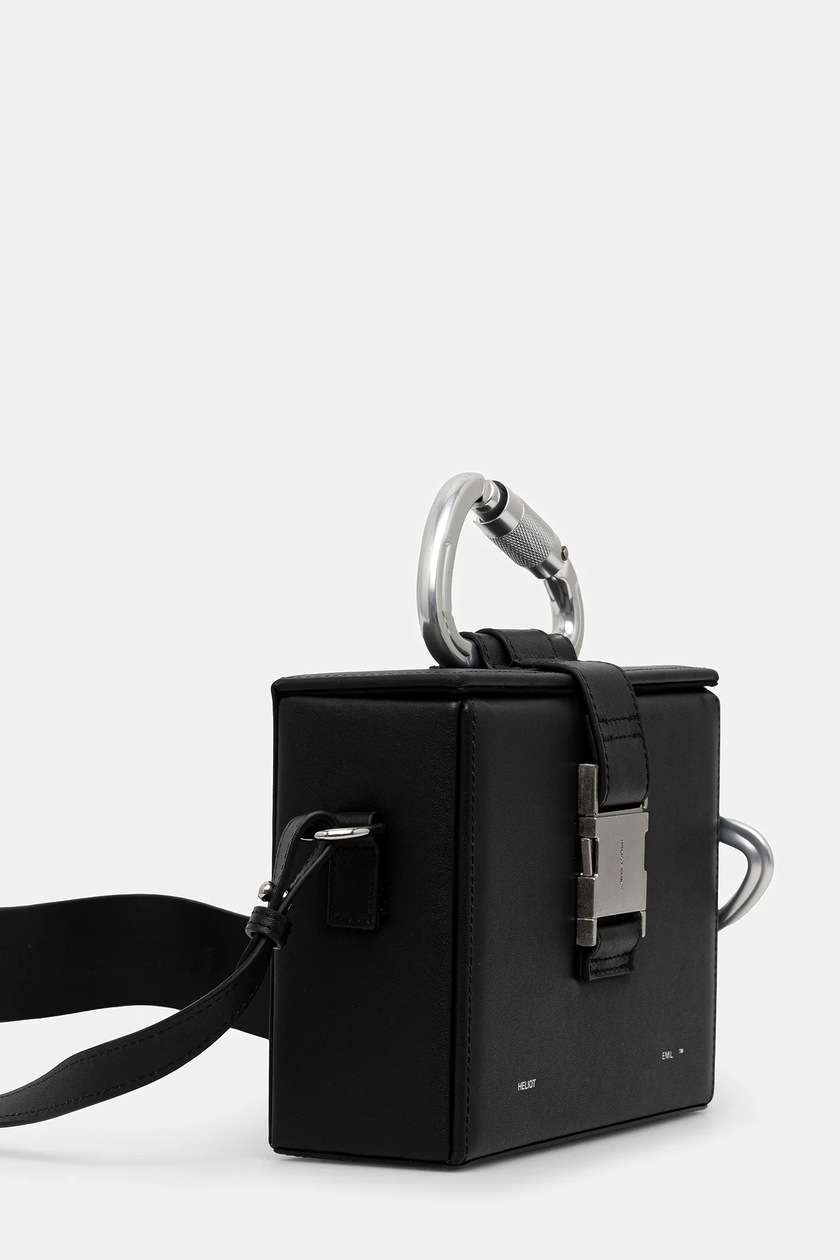 ショルダーバッグ・ポシェット HELIOT EMIL Woman Shoulder bag Black 14042 BLK01 Black Heliot Style Emil Carabiner Small Box Bag Shoulder