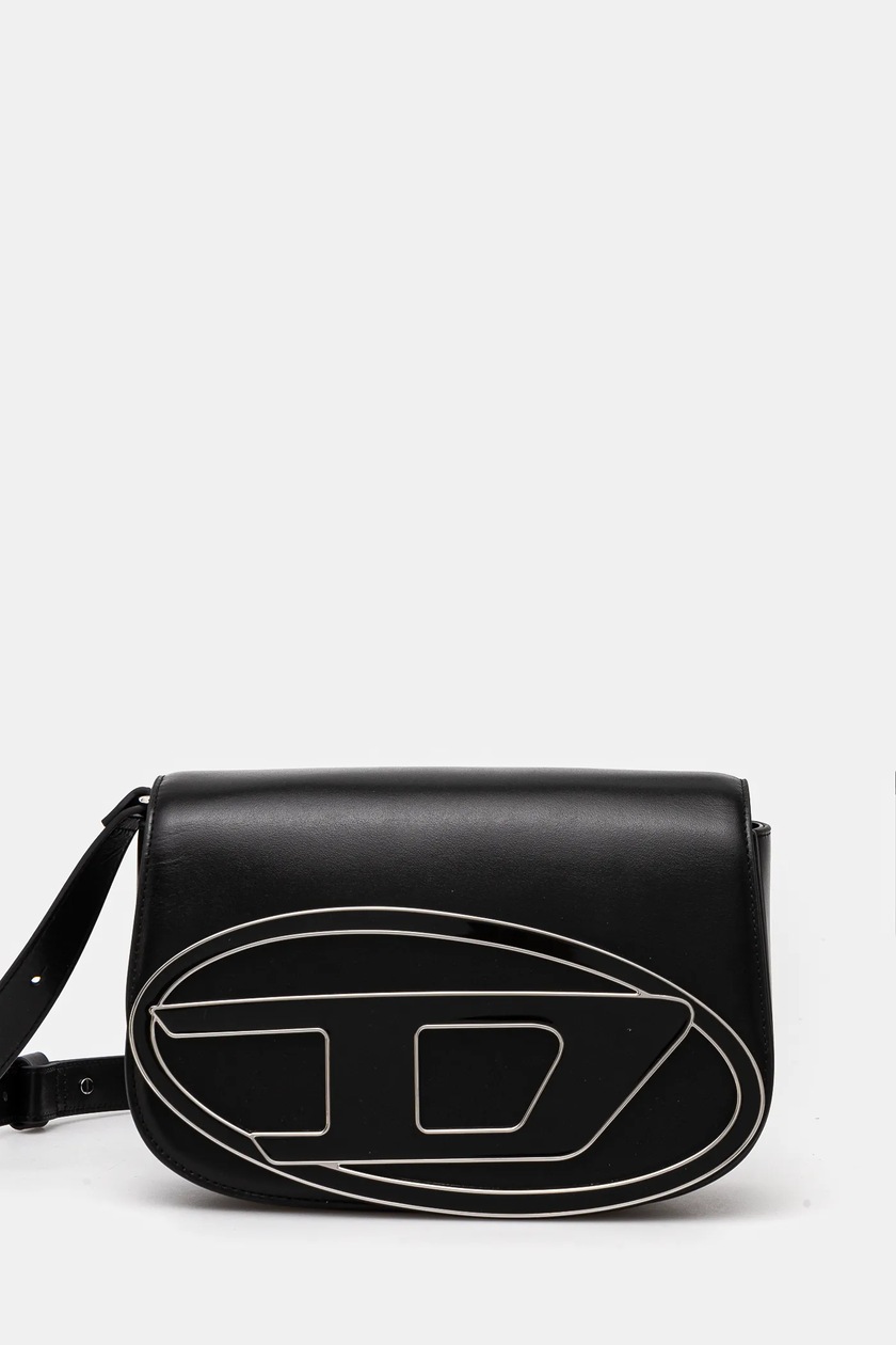 Diesel poseta de piele 1DR 1DR M shoulder bag culoarea negru