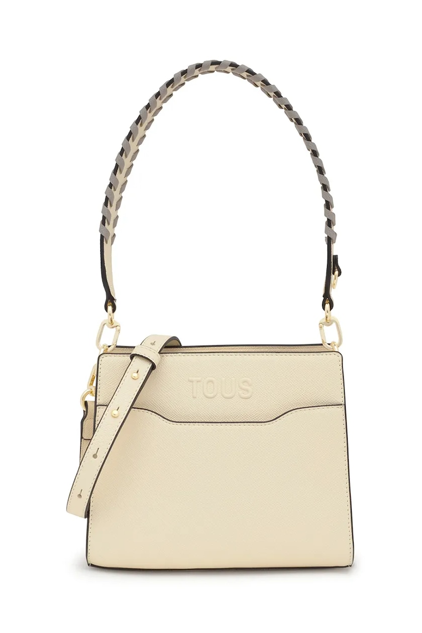 Bolso Mujer Tous Bolso Tous Amaya Kaos Shopper Mediano Beige Con