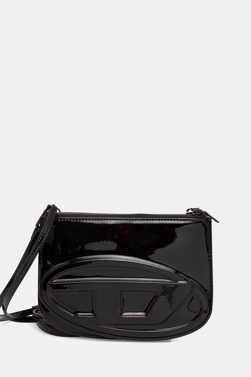 Diesel poseta de piele 1DR 1DR M shoulder bag culoarea negru