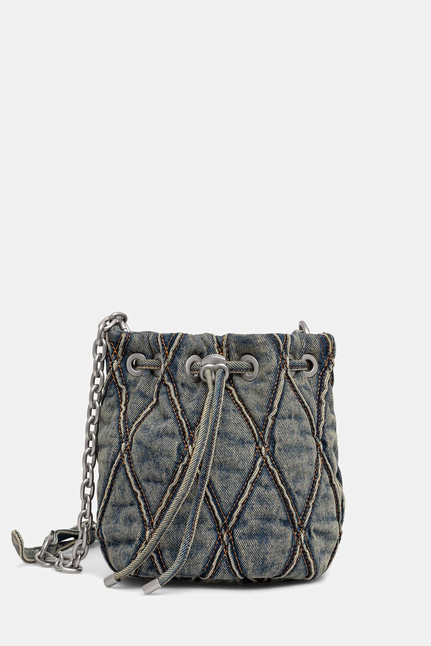 Diesel torebka jeansowa CHARM-D CHARM-D kolor niebieski