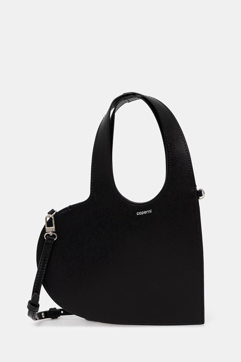 Coperni leather handbag Petal Swipe black color COPBA01PF6031 at