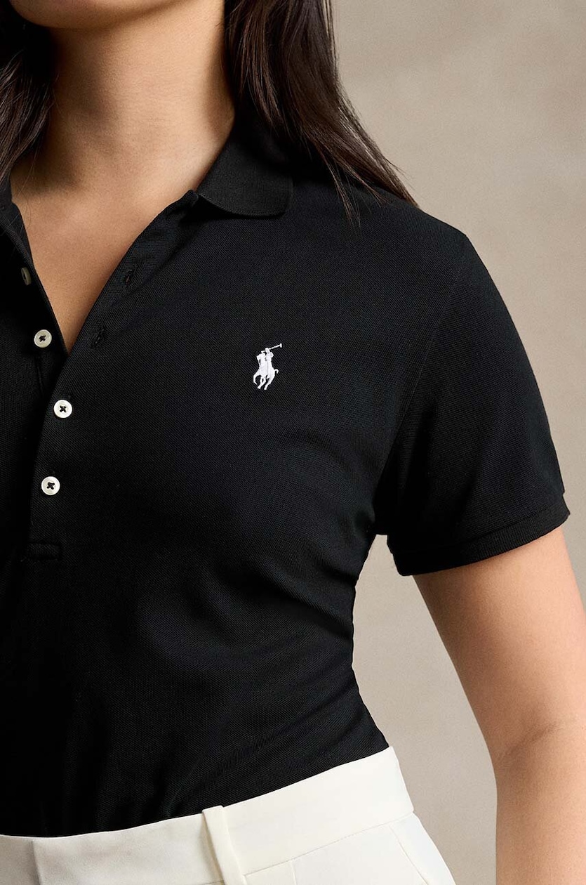 トップス polo Ralph lauren polo shirt y2k black Polo Ralph Lauren polo shirt women's black color at PRM US