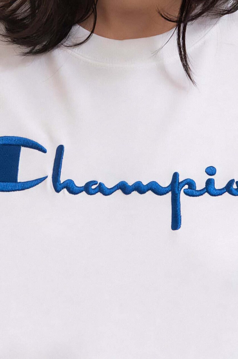 Champion cotton T shirt Crewneck white color at PRM US