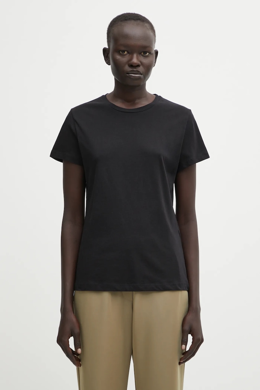 Aries cotton T-shirt Shrunken Zip Tee black color at PRM US Aries cotton T-shirt Shrunken Zip Tee black color at PRM US