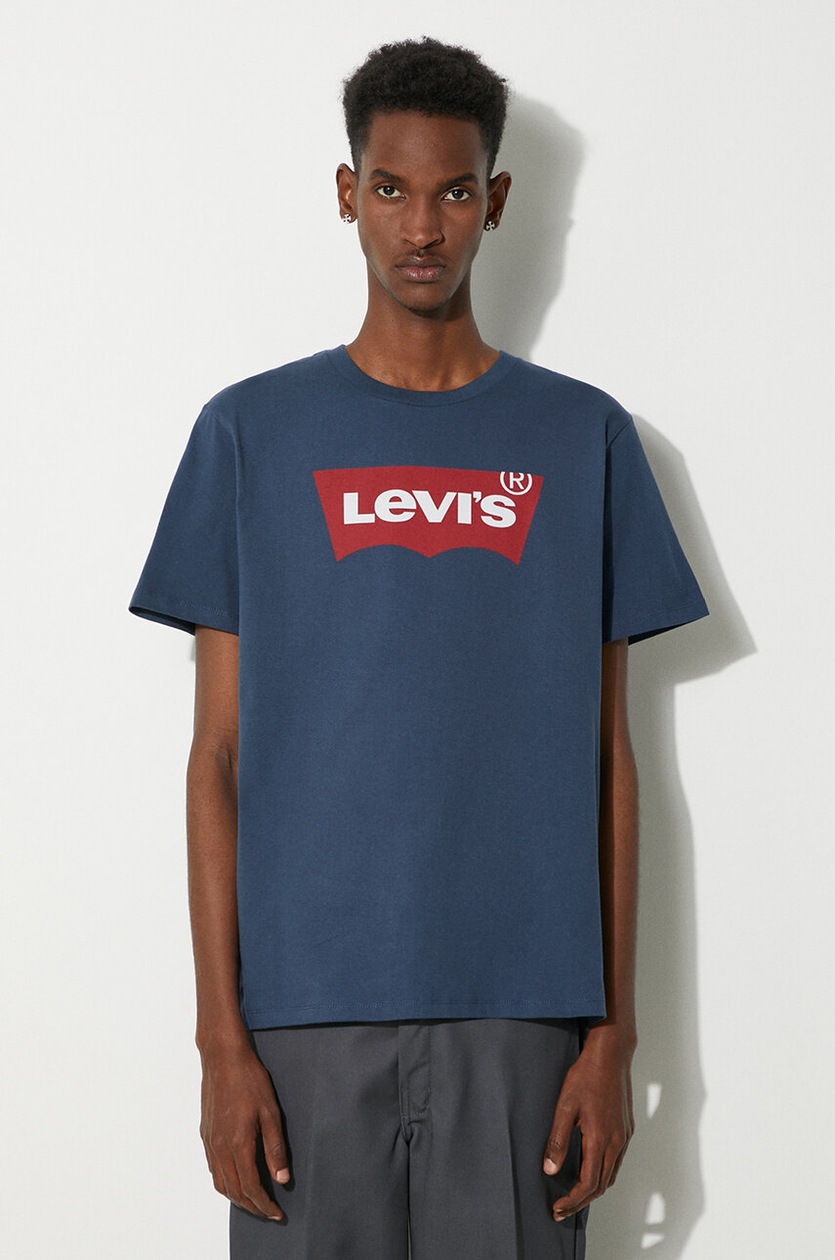 ★thisisneverthat★ TLogo W Tee Light Navy TN250TTSST02NYL thisisneverthat cotton T-shirt T-Logo Tee navy blue color at