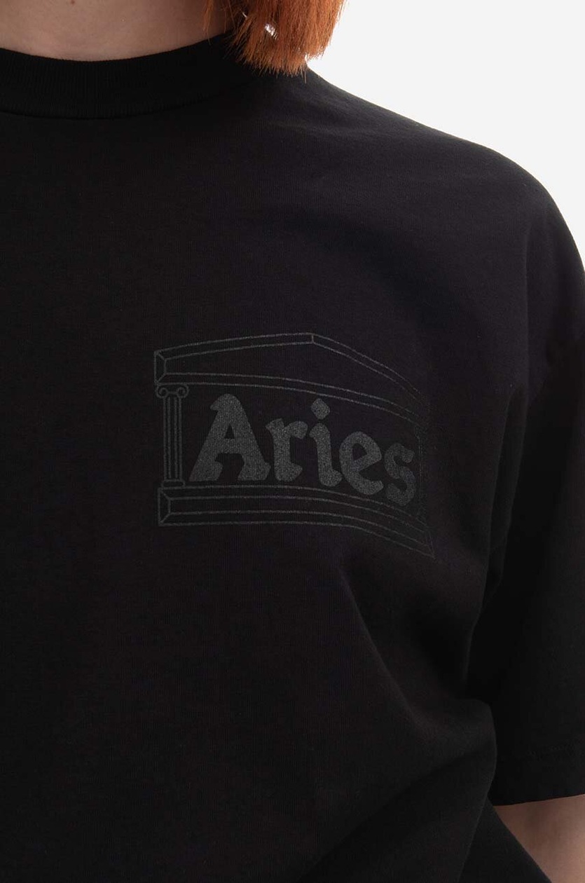 ★ARIES★ PAM SS Short Sleeve T-Shirt Black STAR60004BLK Black Aries Arise Palm T-Shirt | SVD