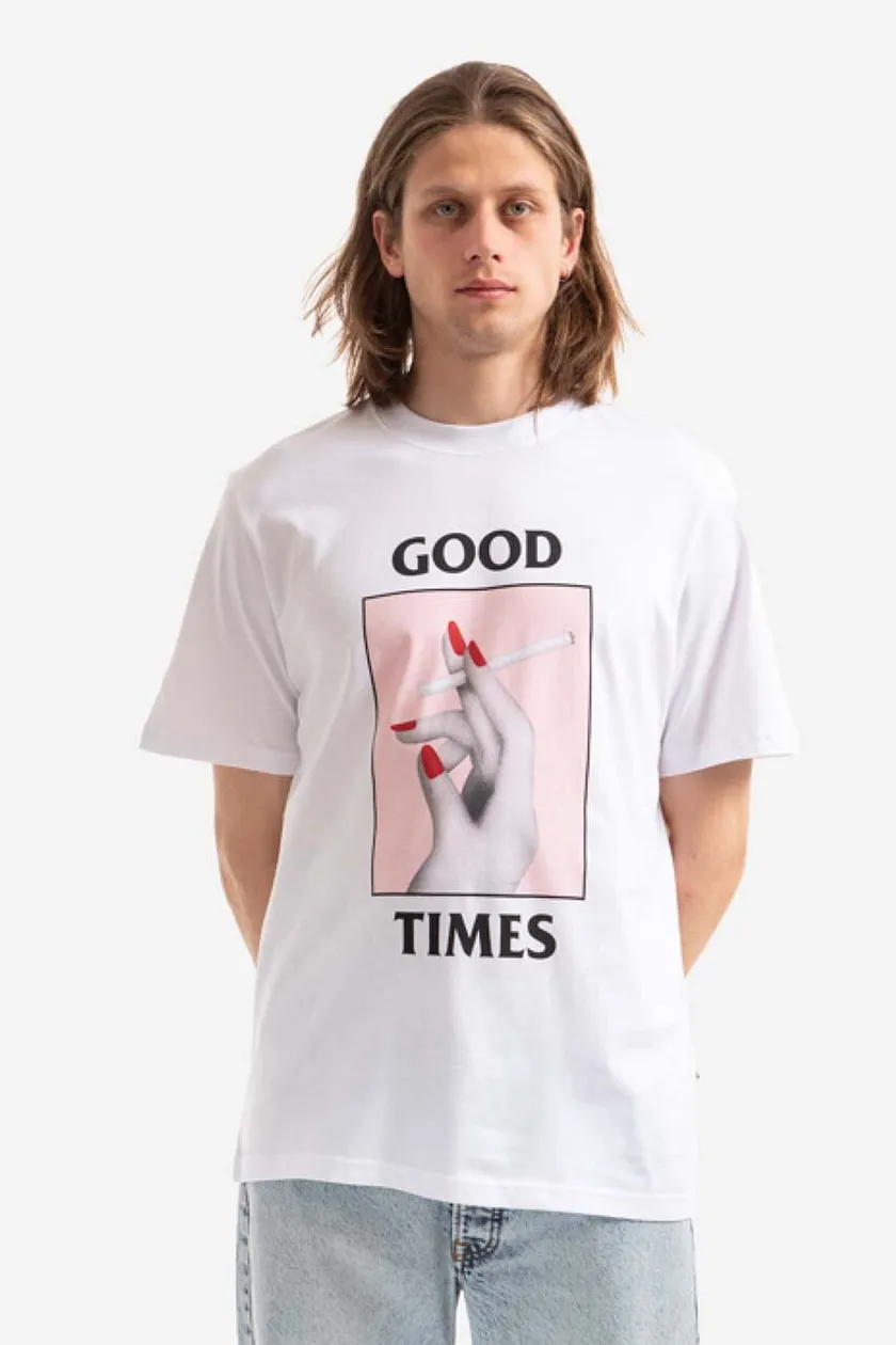 Wood Wood cotton T-shirt Bobby Good Times white color | buy on PRM