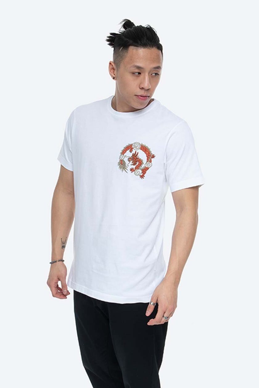 Maharishi buy color white | PRM cotton t-shirt on