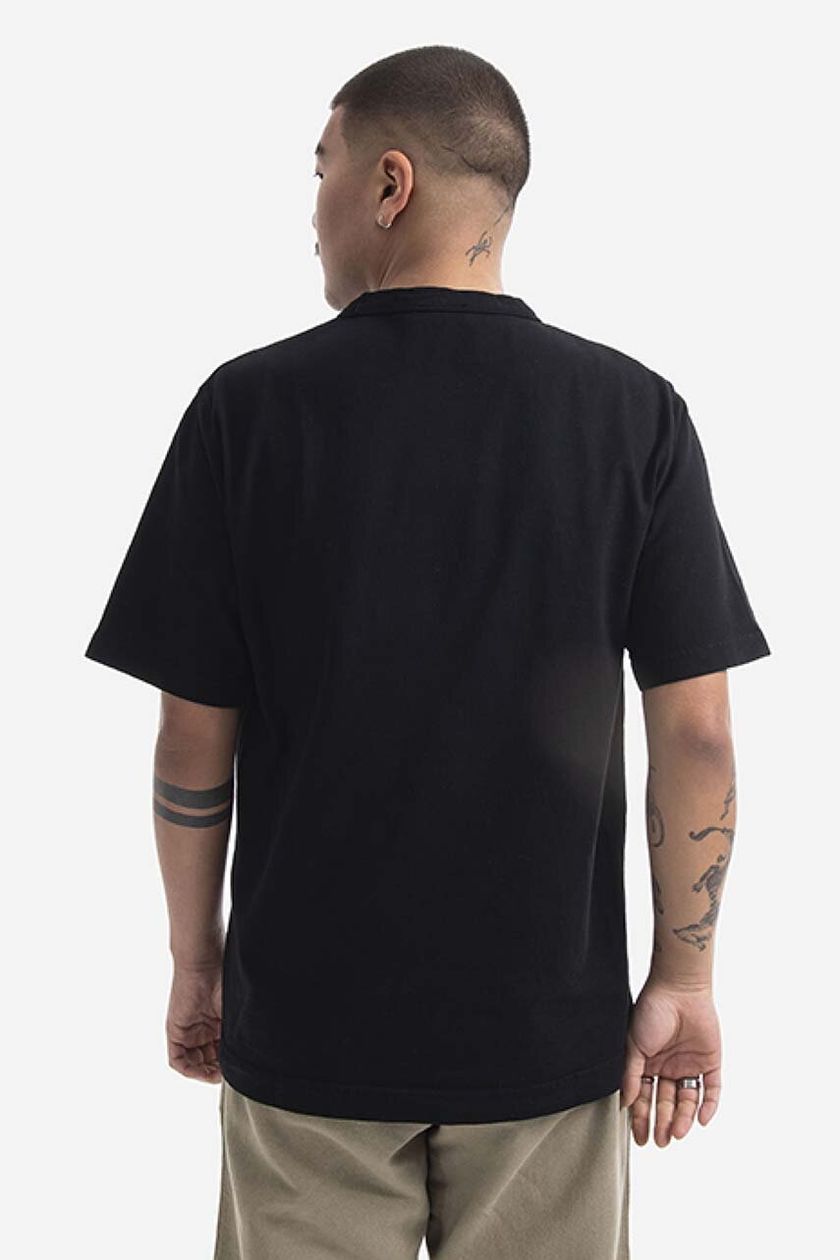 Norse Projects cotton T-shirt Holger Tab Series black color | buy on PRM | Sport-T-Shirts