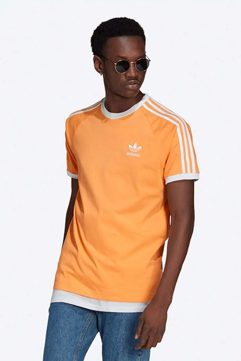 Orange adidas sale tshirt