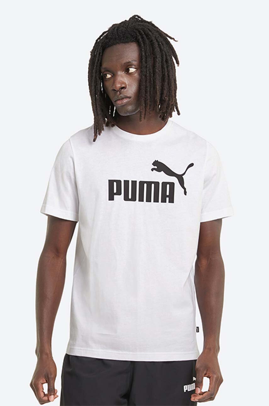 Puma cotton t-shirt Essentials white color | buy on PRM