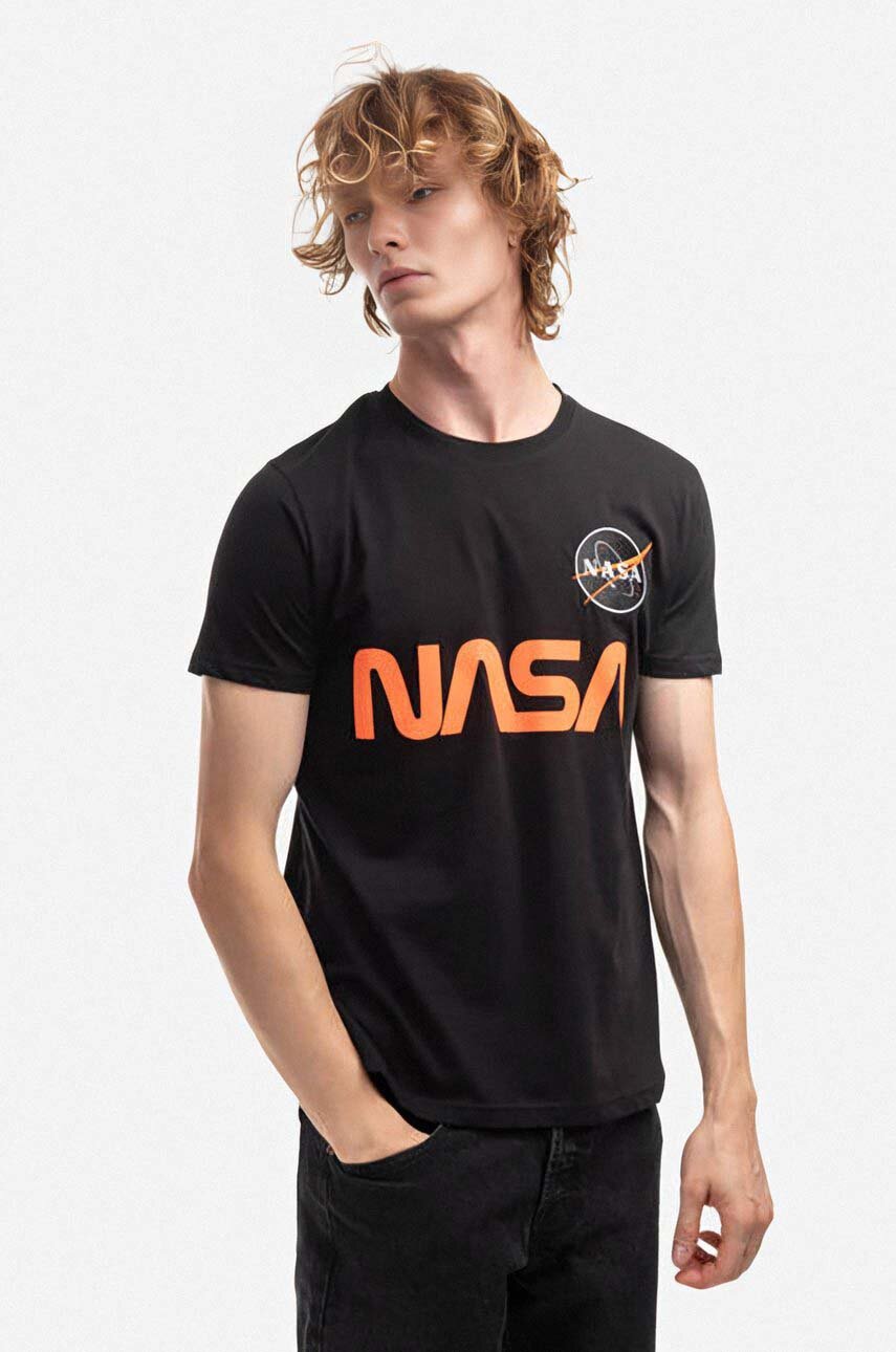 Alpha Industries cotton t-shirt black color | buy on PRM