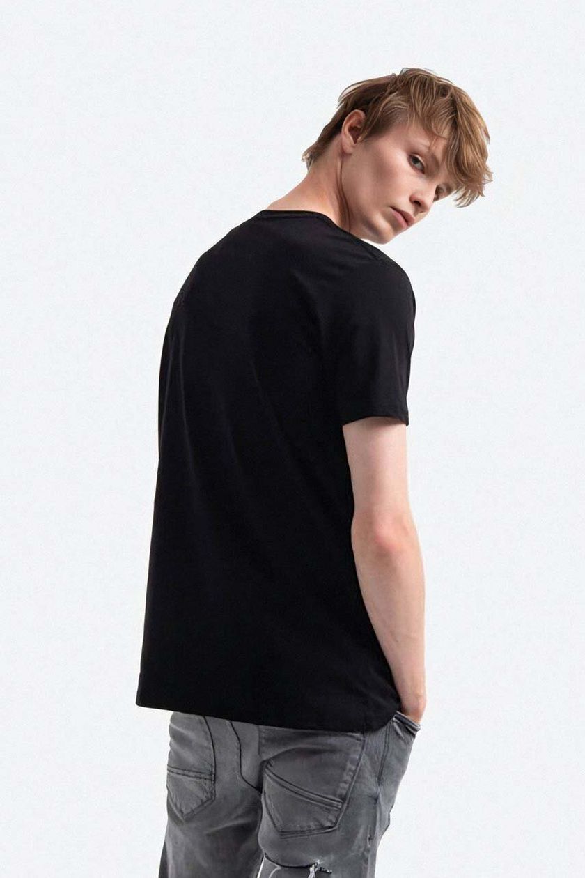 Alpha Industries cotton t-shirt black color | buy on PRM