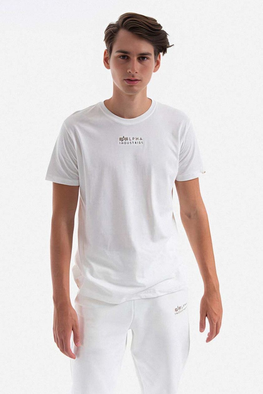 Alpha cotton | t-shirt on buy color PRM white Industries