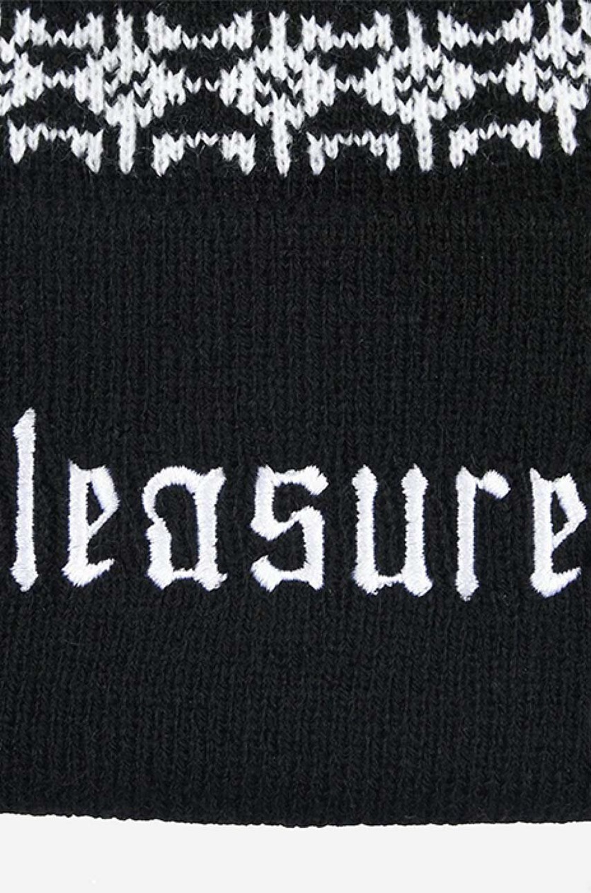 PLEASURES ビーニー PLEASURES beanie Wire Jacquard Beanie black color at PRM US