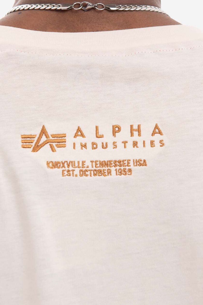 Alpha Industries cotton T-shirt Dragon EMB T 136506 578 beige color | buy  on PRM
