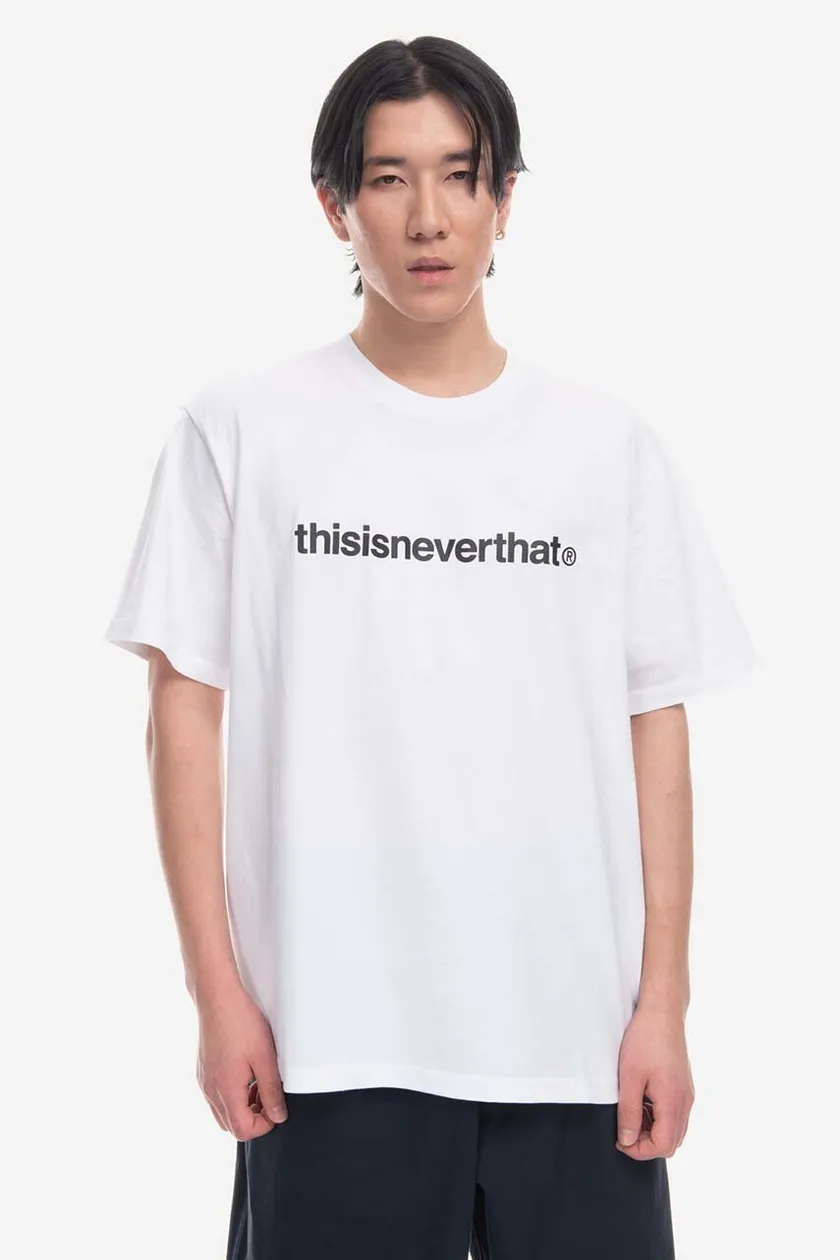 T-Logo white T-shirt color PRM | thisisneverthat buy cotton Tee on