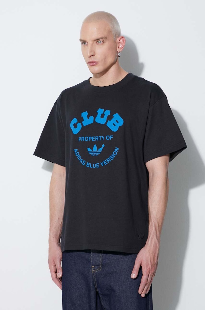 Adidas originals t-shirt z nadrukiem czarny Clearance