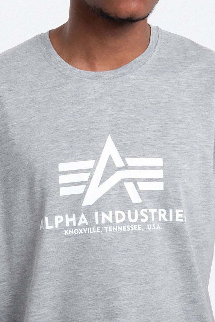 Alpha Industries cotton T-shirt Alpha Industries Basic 100501 230 gray  color | buy on PRM