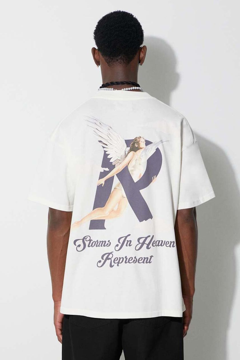 Represent Storms In Heaven Cotton T-shirt in Blue for Men