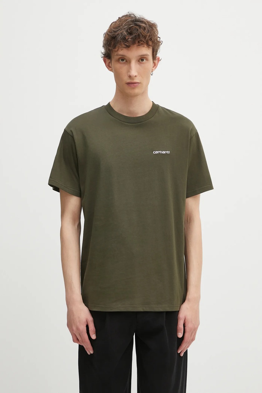 Tシャツ・カットソー Carhartt SS25 'University Script' T-shirt (I034852 2RQXX) Carhartt WIP S/S University Script T-Shirt, White / Black