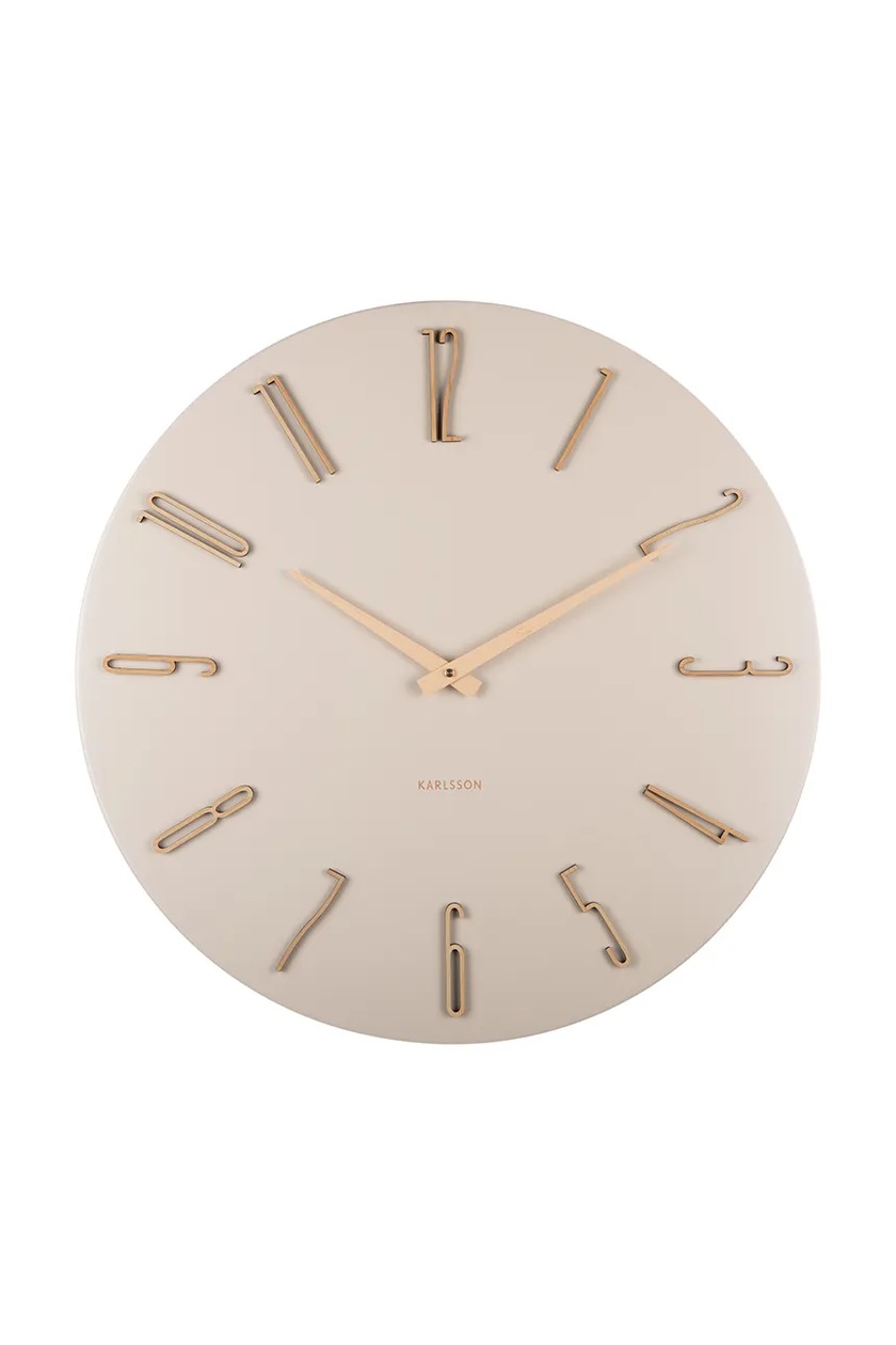 Karlsson Orologio Da Muro Flower | Design Moderno Multidimensionale In Plastica - Bianco, Movimento Al Quarzo
