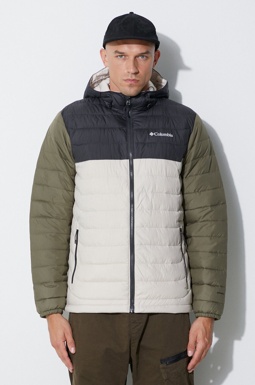 New Balance jacket men's green color at PRM US