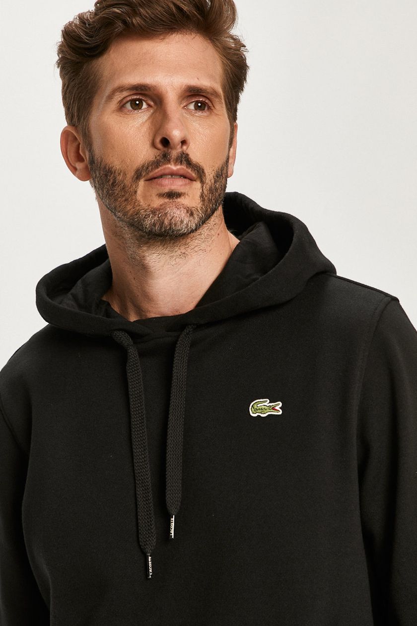 Mens black lacoste on sale sweatshirt