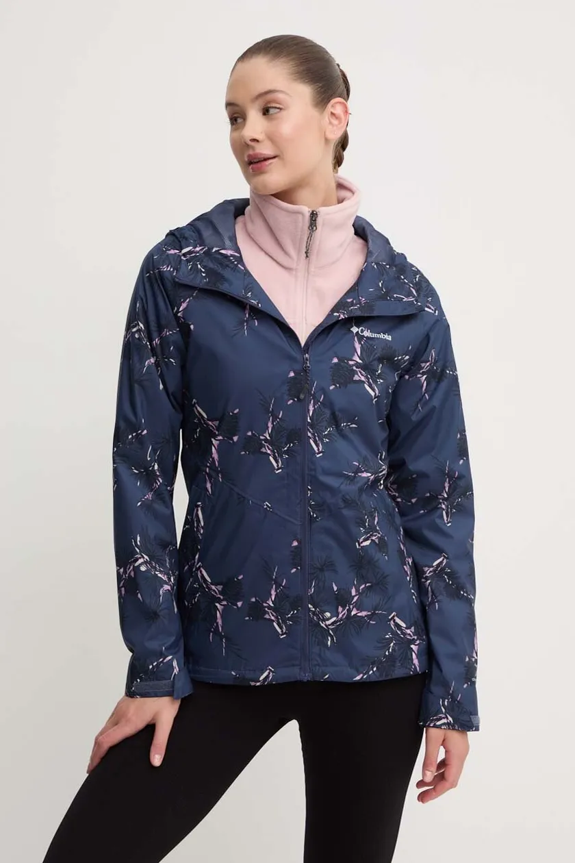 Navy blue best sale columbia jacket womens