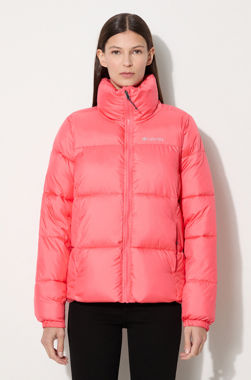 Columbia jacket Puffect Jacket women s orange color 1864781 at PRM US