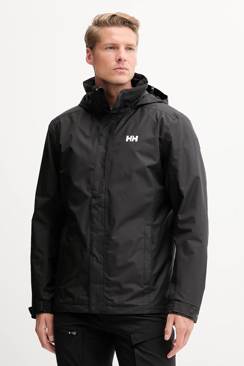 Helly Hansen jacket DUBLINER INSULATED JACKET men's black color Helly Hansen jacket DUBLINER INSULATED JACKET men's black color
