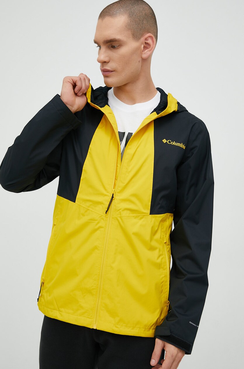 Yellow columbia jacket sales