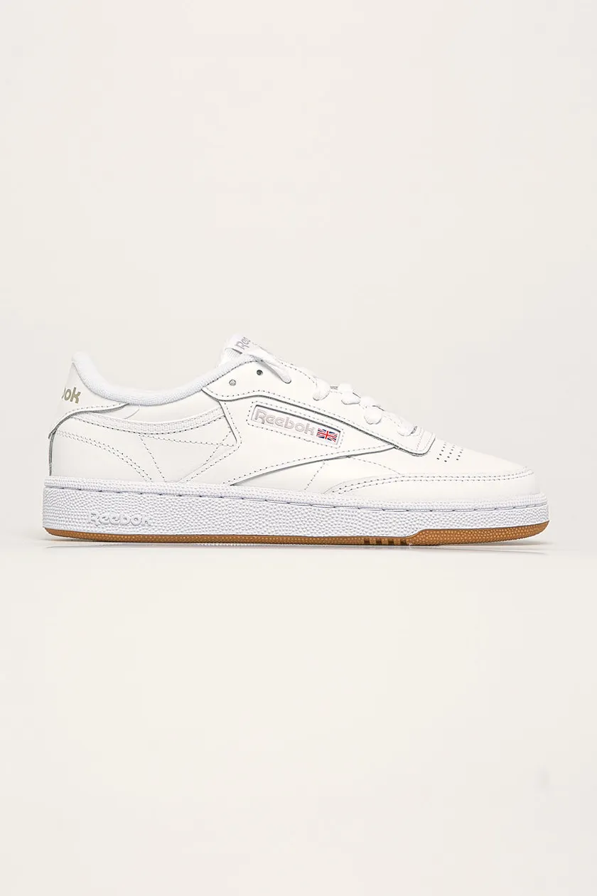 Reebok Classic leather sneakers CLUB C 85 white color