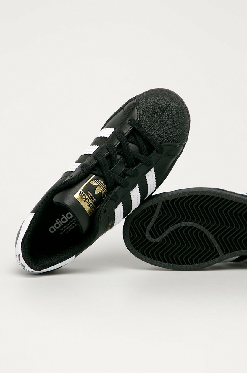 adidas Originals leather shoes Superstar black color EF5398 at PRM US adidas Originals leather shoes Superstar black color EF5398 at PRM US
