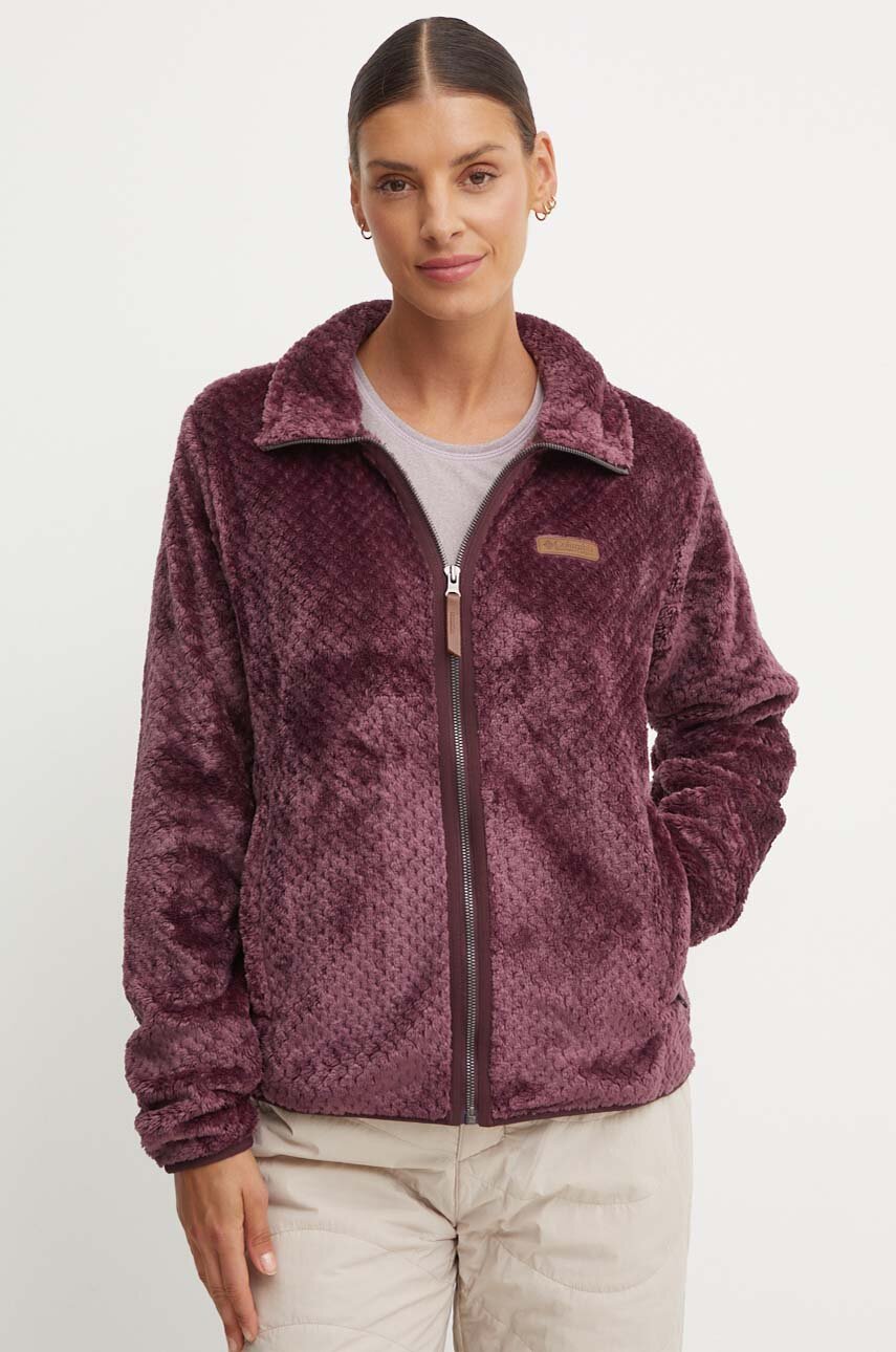 Columbia sweatshirt women s maroon color at PRM US