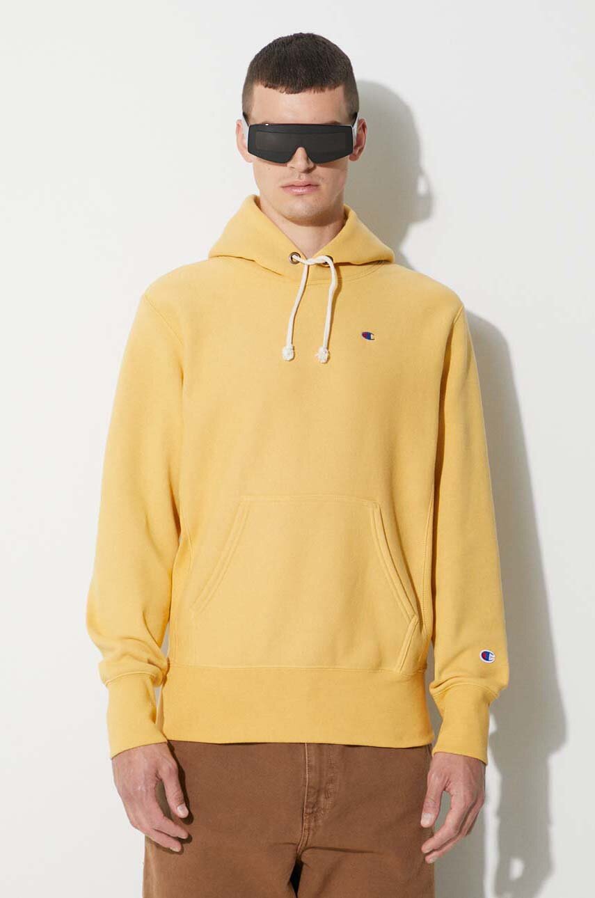 Champion pale yellow hoodie hotsell
