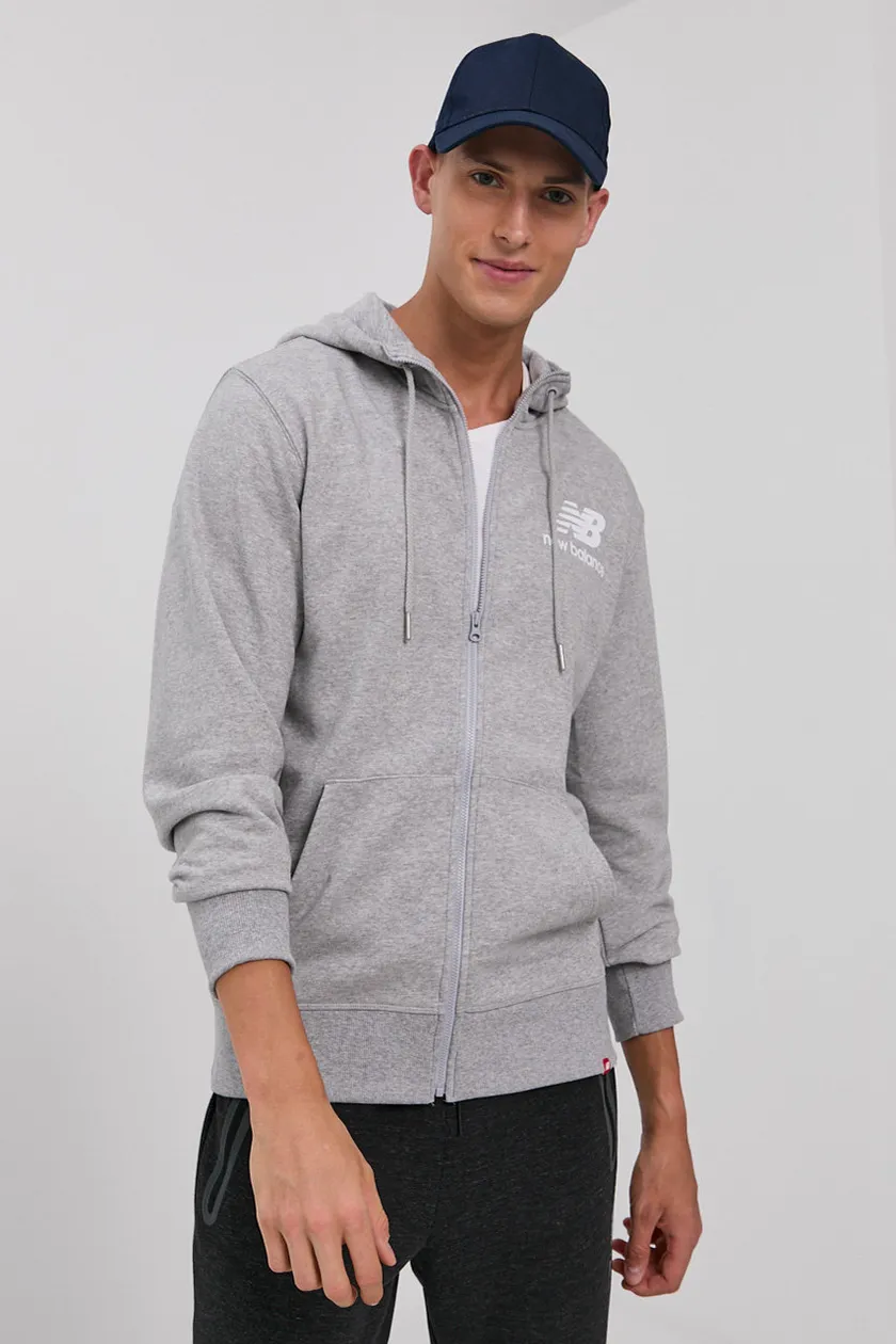 New Balance sweatshirt men\'s gray buy on | color PRM