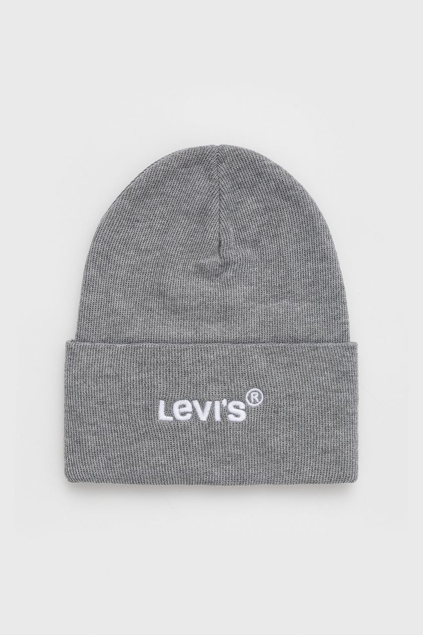 Levi's® BATWING EMBROIDERED SLOUCHY BEANIE UNISEX - Bonnet - regular  grey/gris 