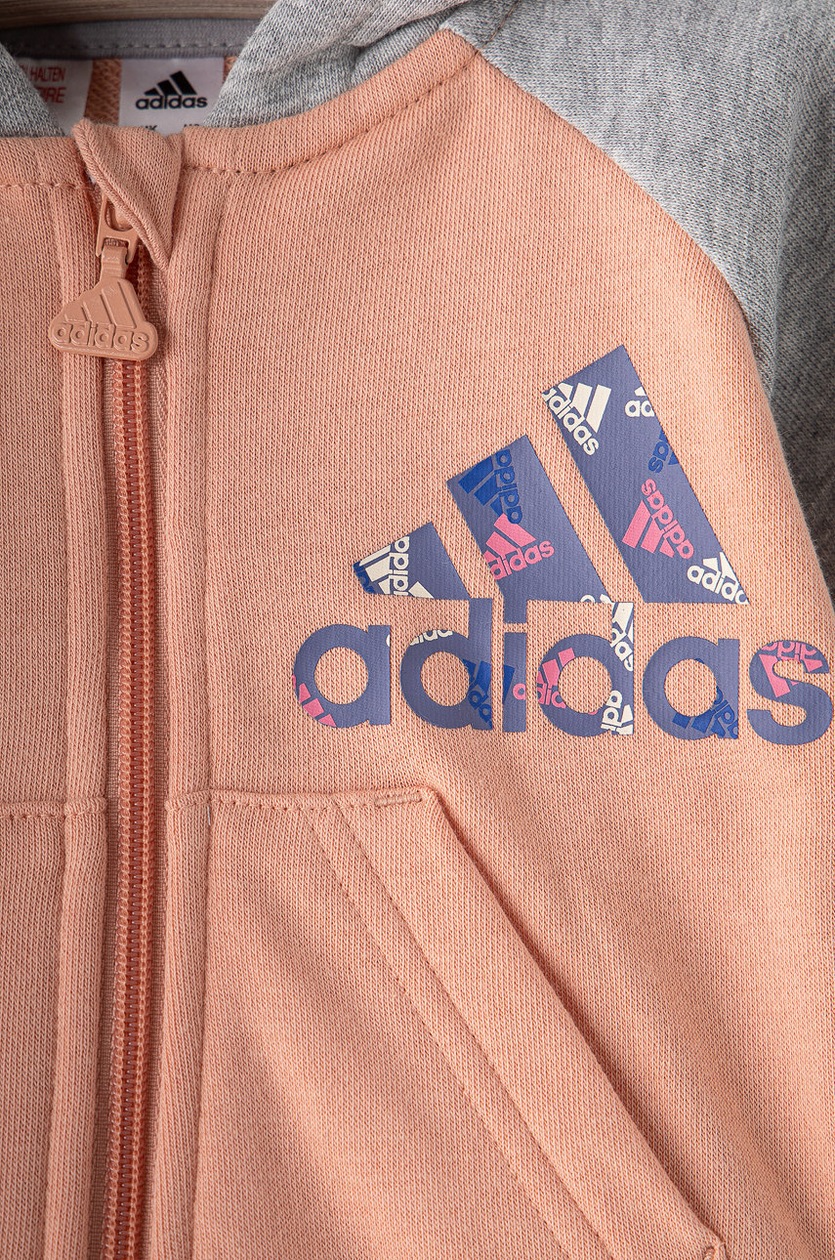 Detská tepláková súprava adidas Performance šedá farba | ANSWEAR.sk