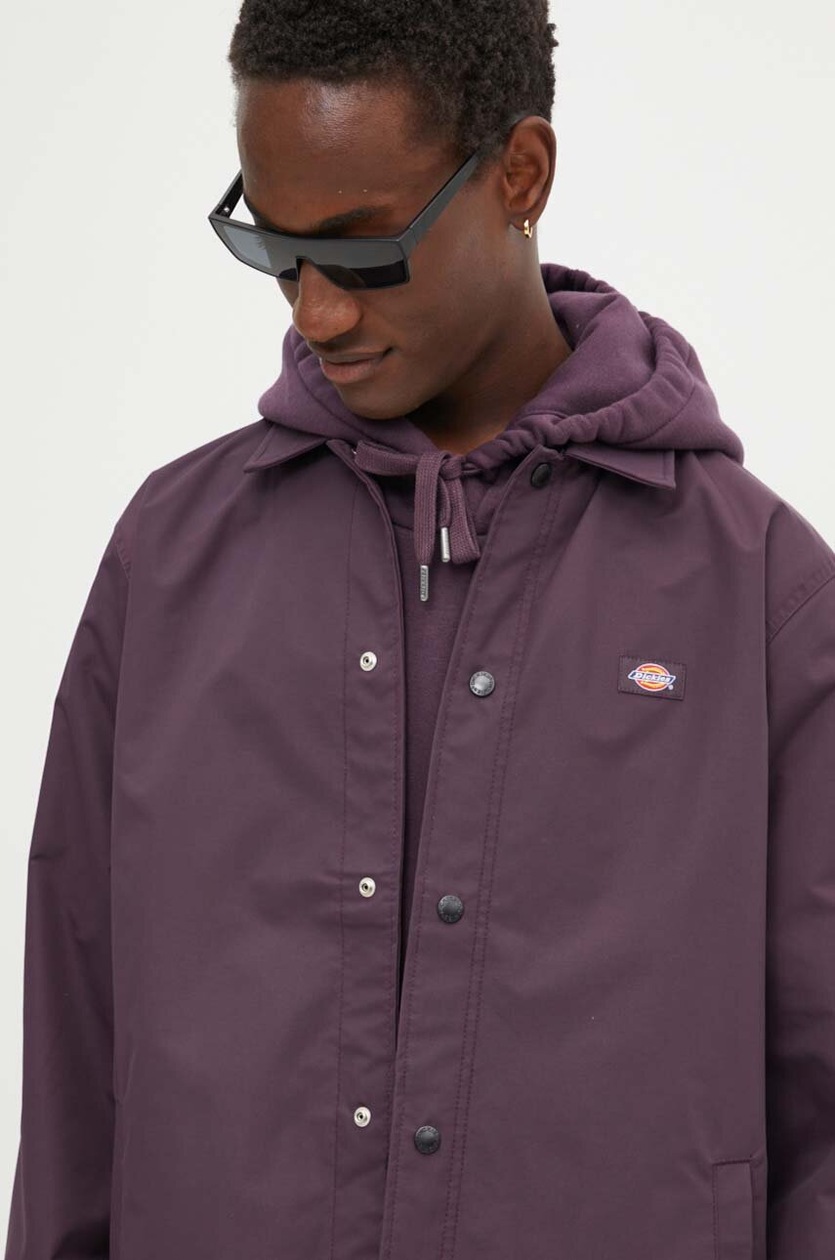 Dickies jacket men's violet color at PRM US