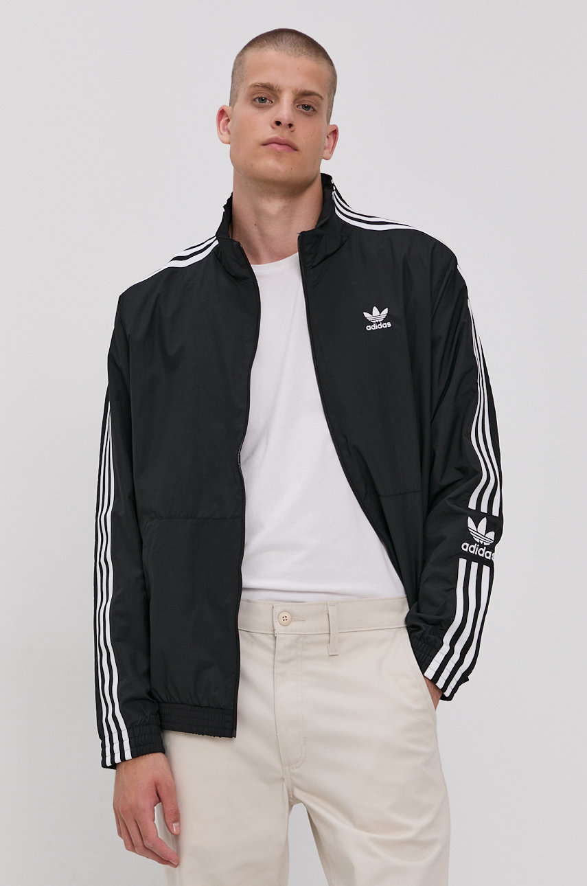 Μπουφάν adidas Originals χρώμα: μαύρο