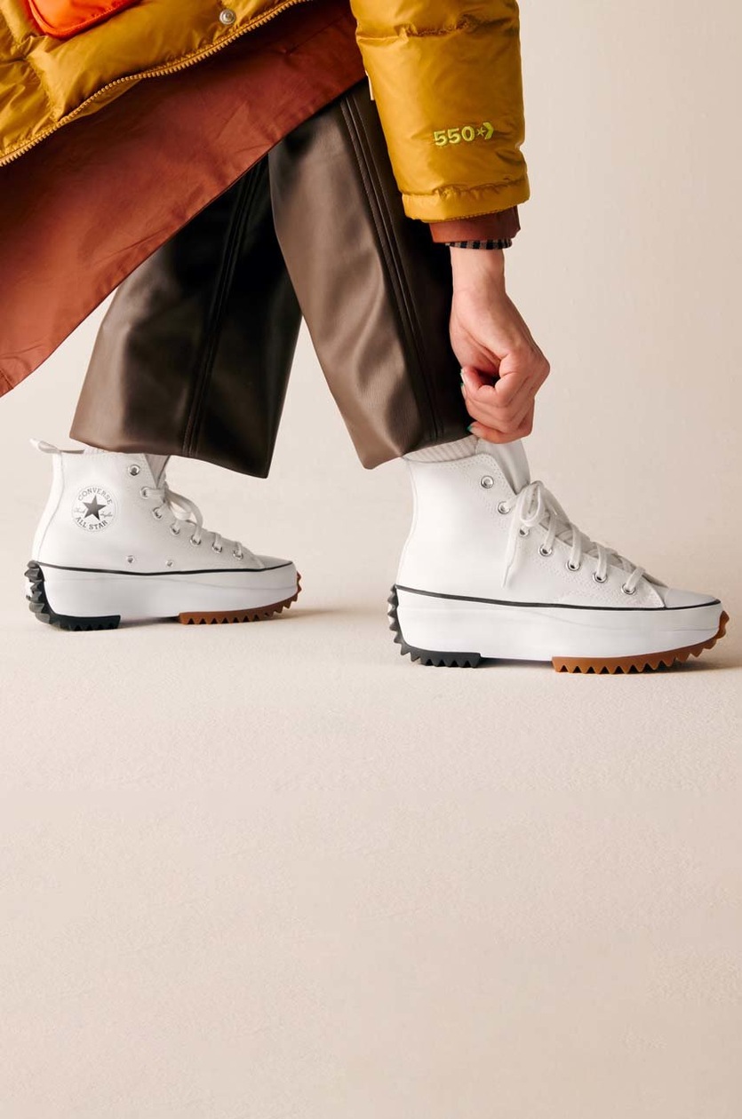 Converse Run Star Hike Hi White Black Gum