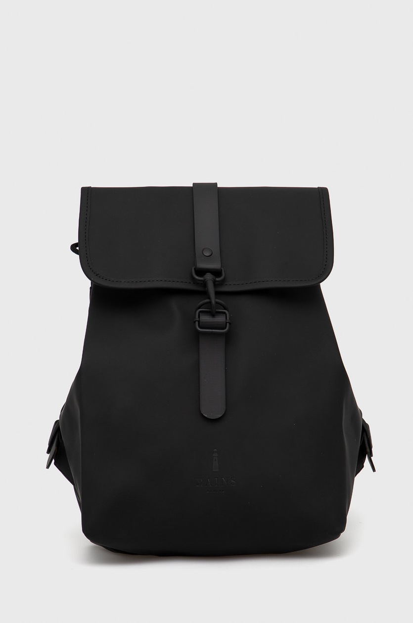 rains drawstring backpack black