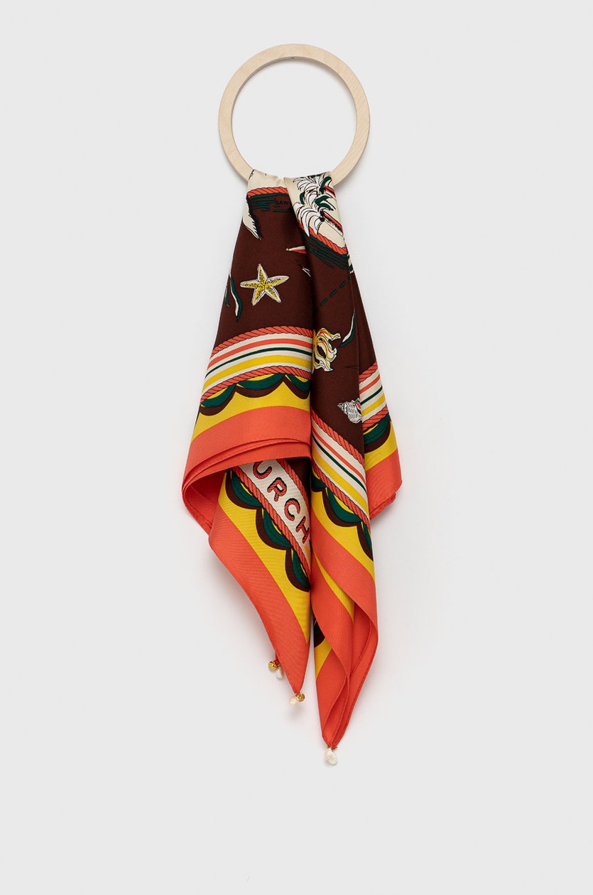 tory burch scarf keychain